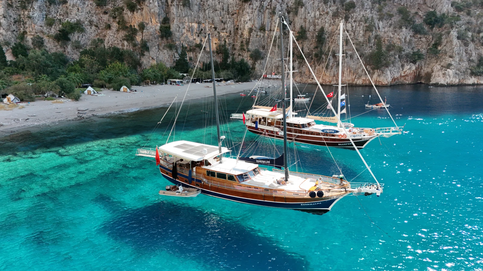 Blue Cruises in Turkey along the Mediterranean coastline