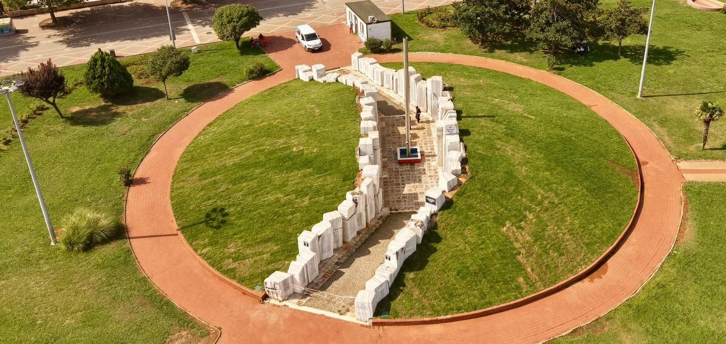17 August Earthquake Memorial Yalova Turkey marble monument and memorial park