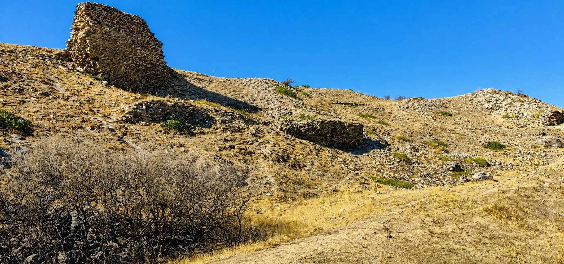 Ancient ruins and Byzantine fortifications at Antiocheia ad Maeandrum near Kuyucak Aydin Turkey