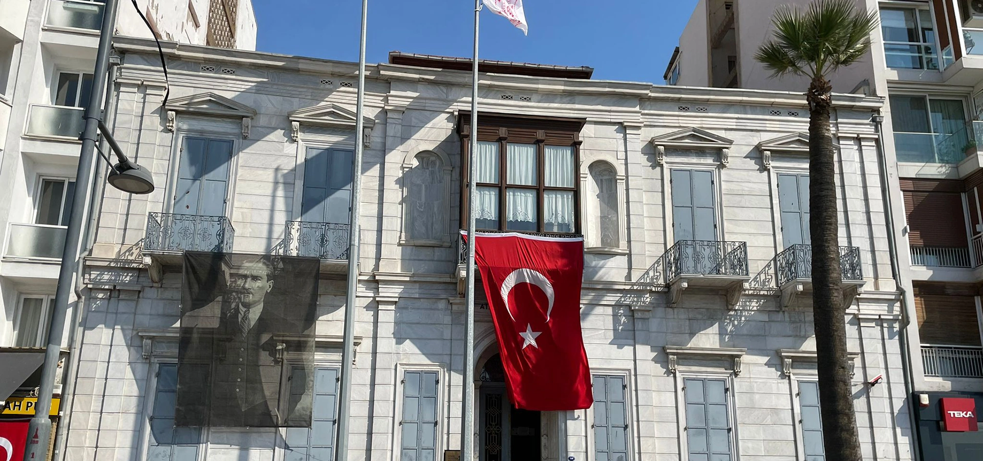 Izmir Ataturk Museum historic mansion on Kordon