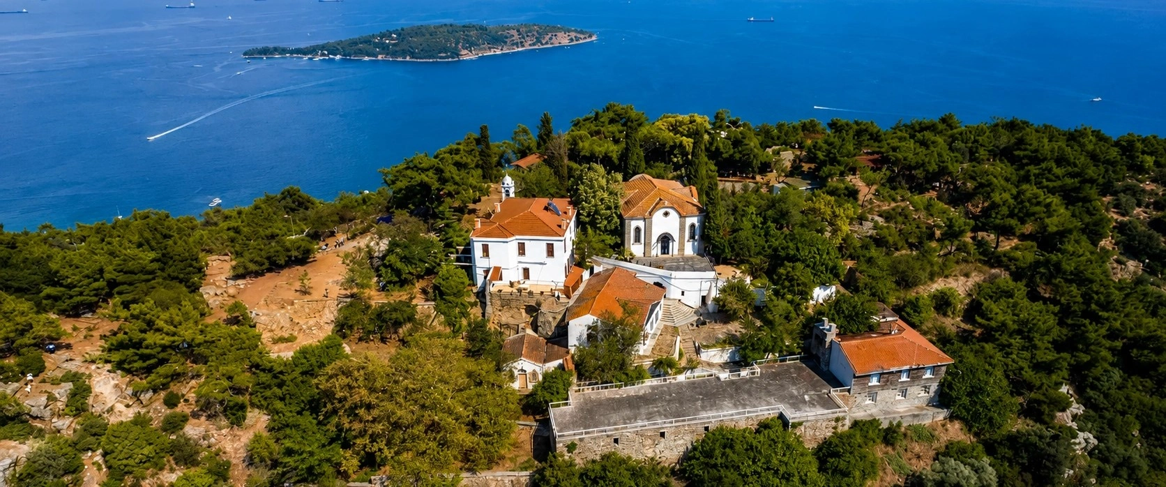 Aya Yorgi Church Buyukada Istanbul Greek Orthodox monastery Yucetepe pilgrimage