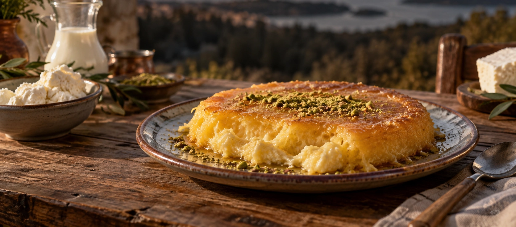 Traditional Balıkesir höşmerim dessert and regional food tasting experience