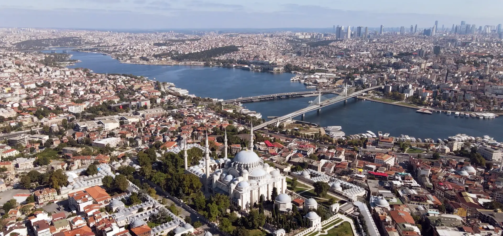 Bosphorus cruises in Istanbul with waterfront palaces, mosques, bridges and scenic city views