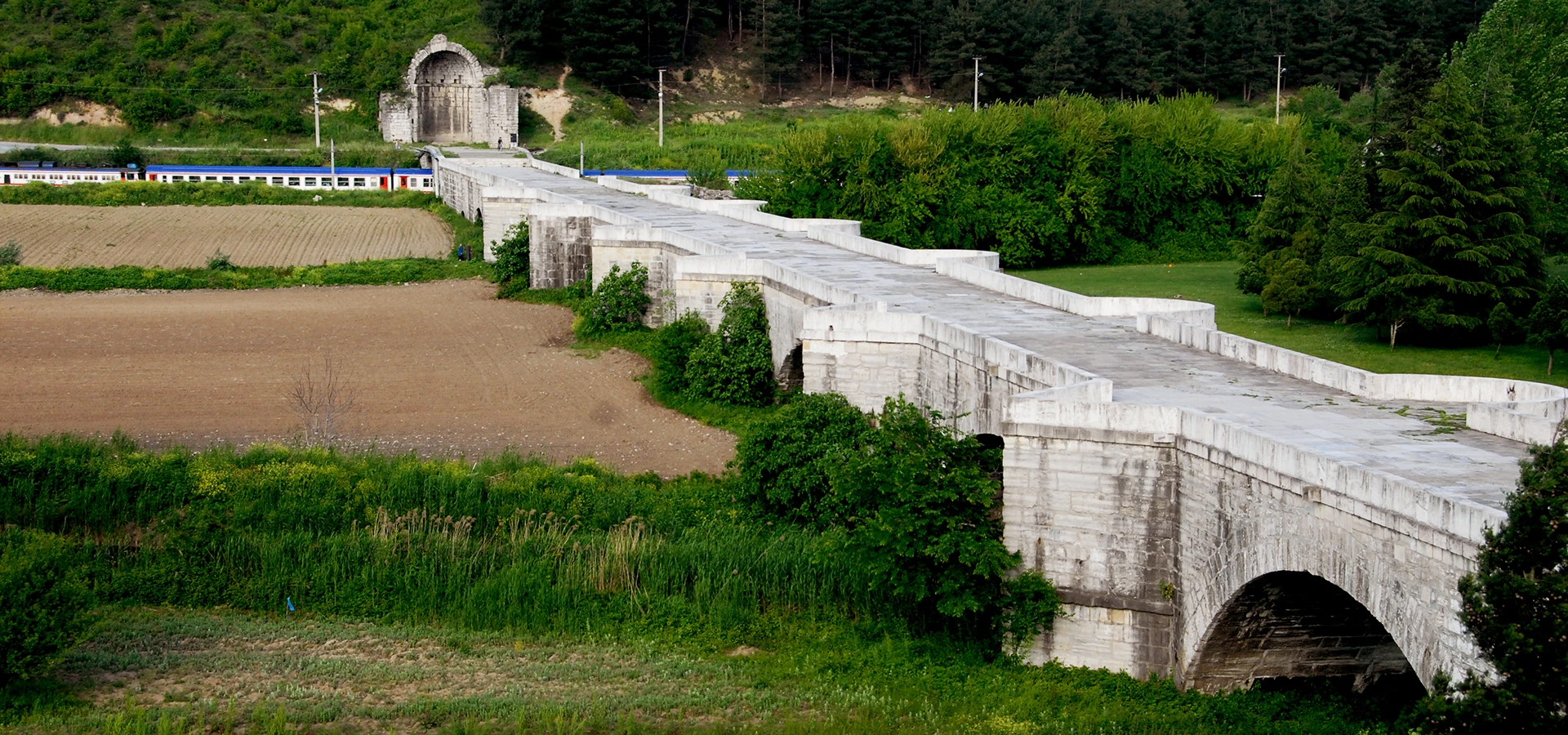 Bridge of Justinian Sakarya Byzantine stone bridge Turkey