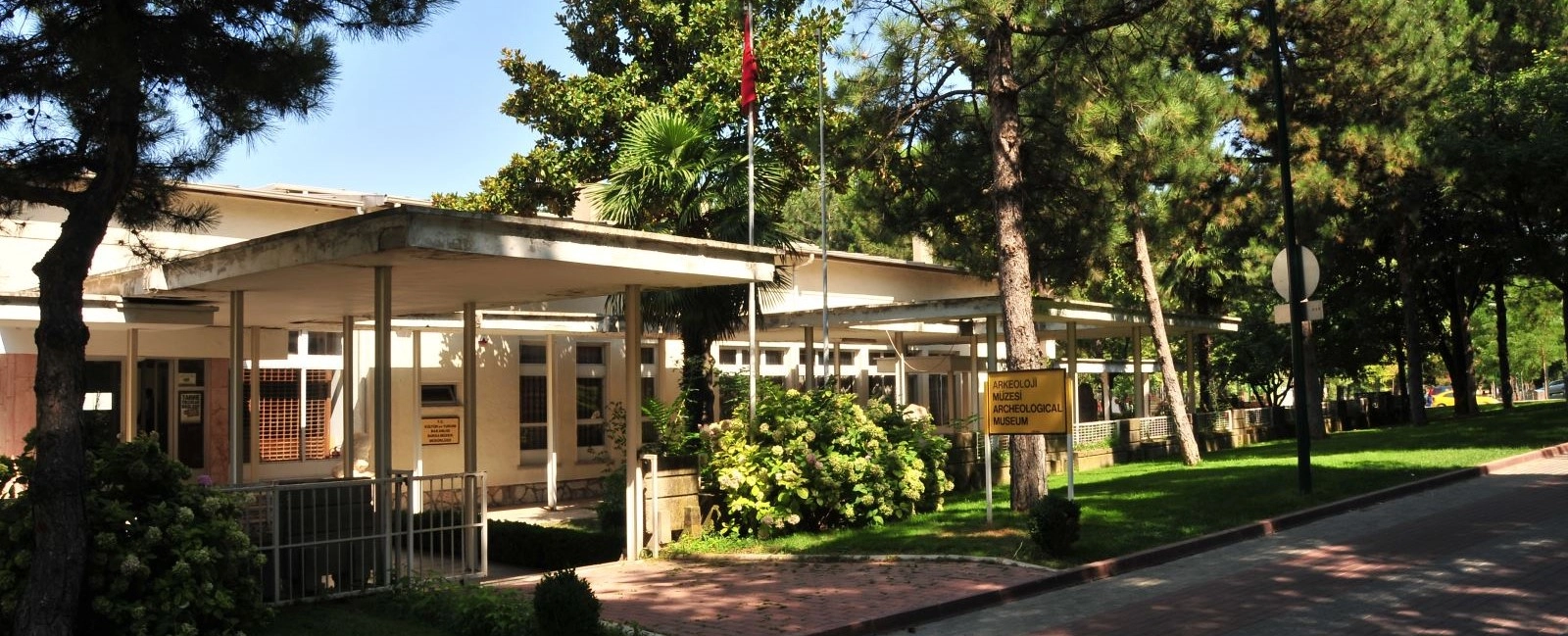 Ancient archaeological artifacts at Bursa Archaeology Museum Turkey