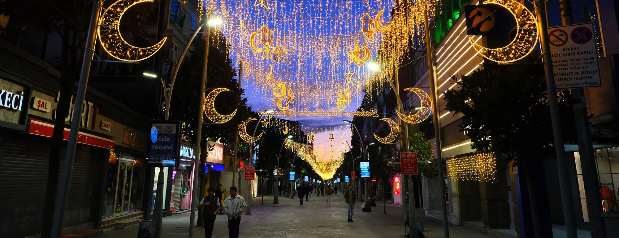 Cark Street Adapazari pedestrian shopping avenue Sakarya Turkey