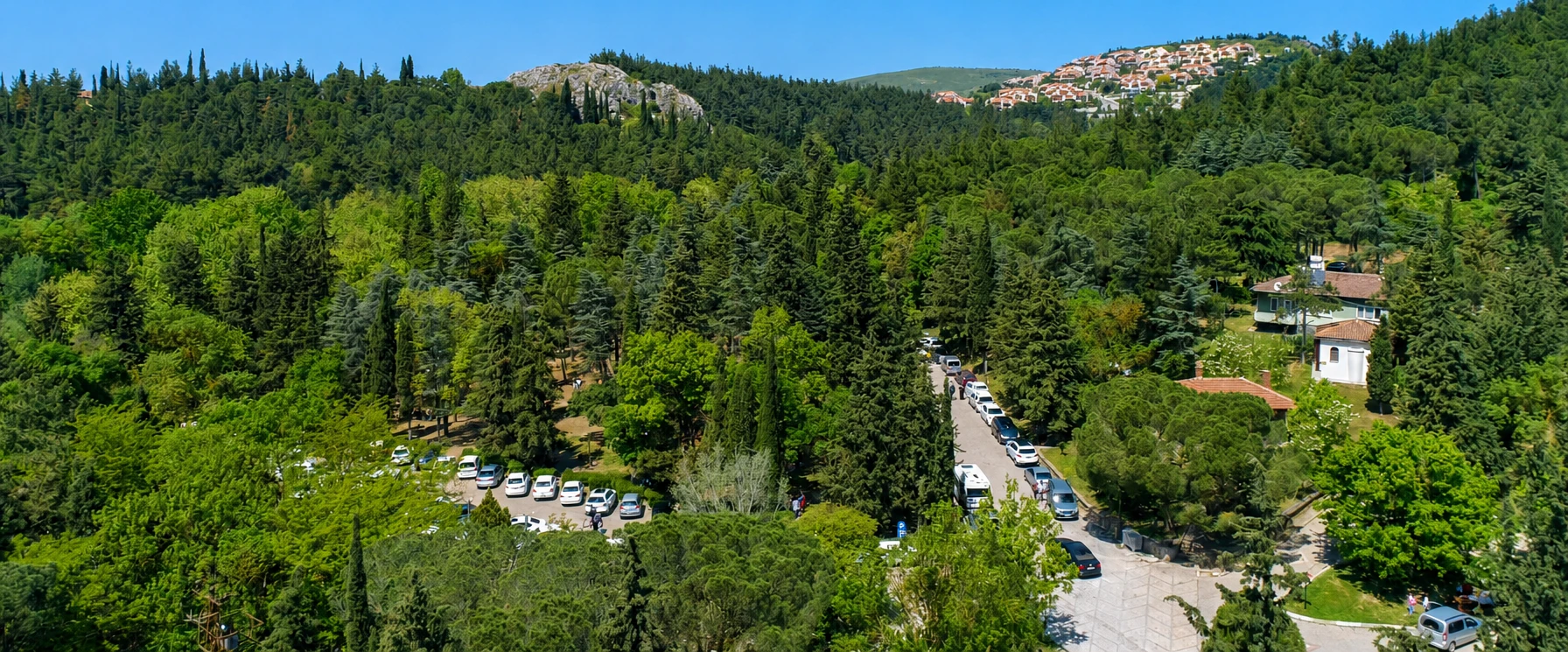 Degirmen Bogazi Nature Park forest and picnic landscape near Balikesir