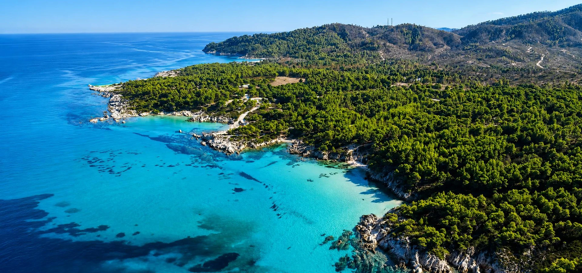 Dilek Peninsula National Park turquoise bays and forested coastline in Aydın Turkey