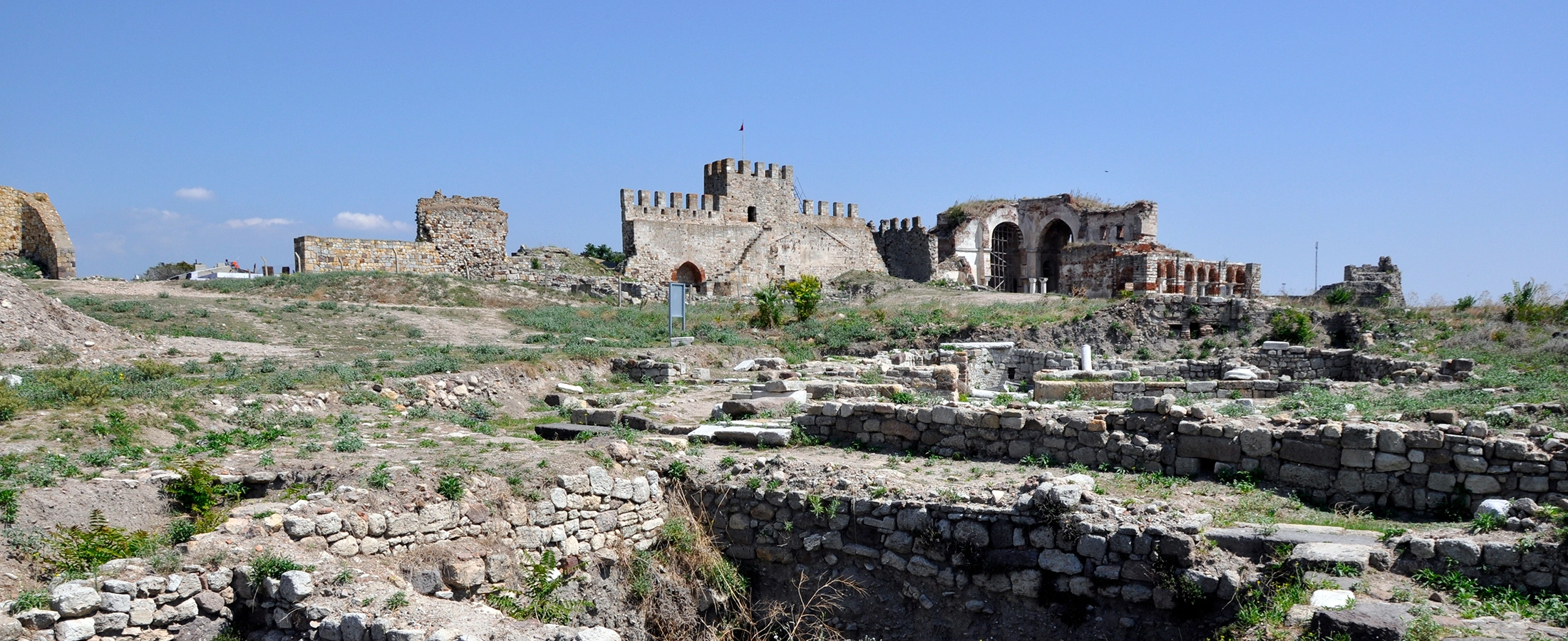 Enez ancient Ainos Edirne archaeology castle excavations Aegean Turkey