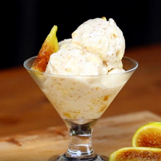 Bartin Fig Ice Cream Dessert