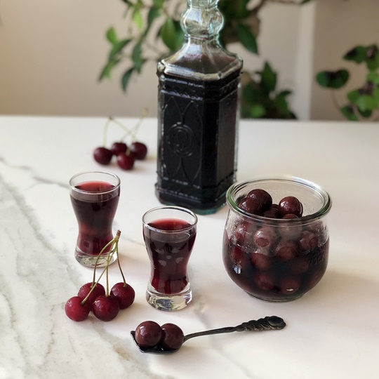 Traditional Turkish Sour Cherry Liqueur