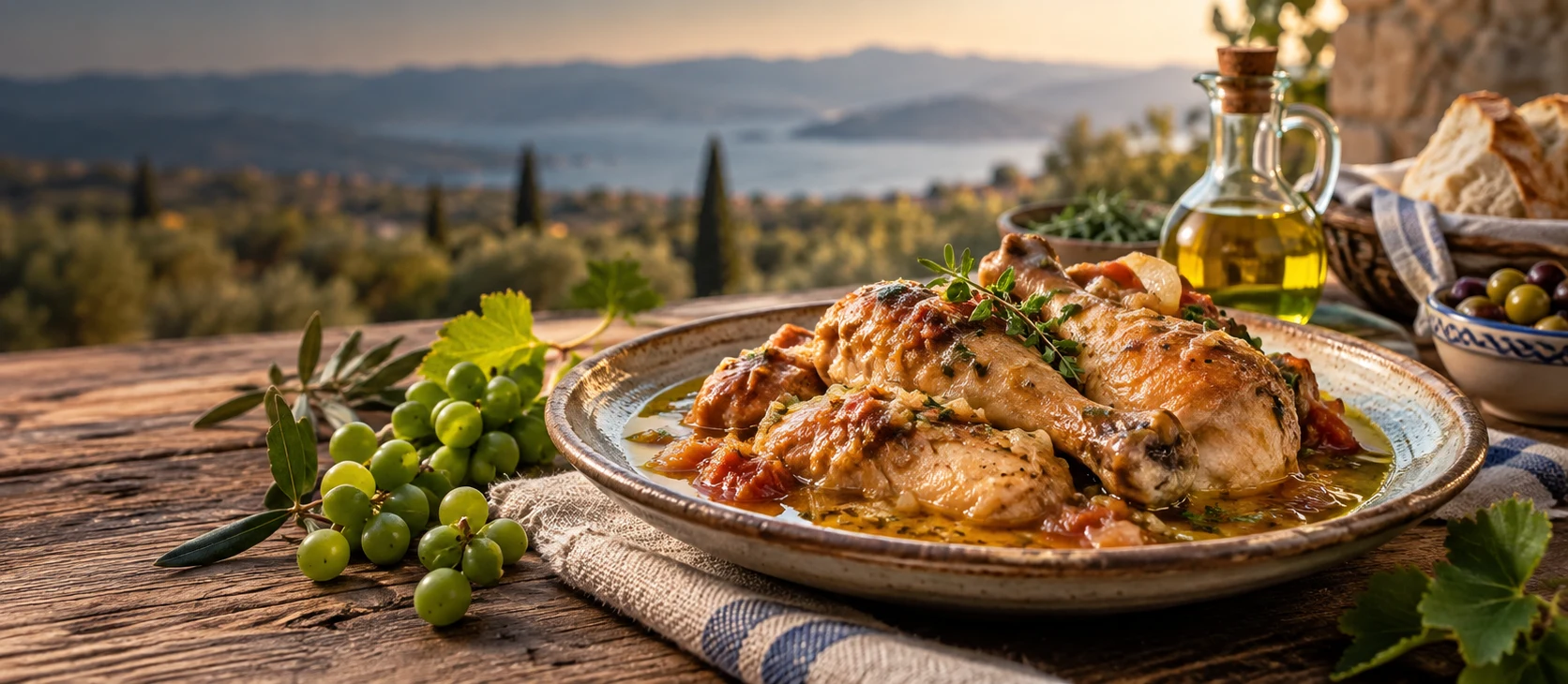 Germencik sour chicken and traditional Aydin cuisine