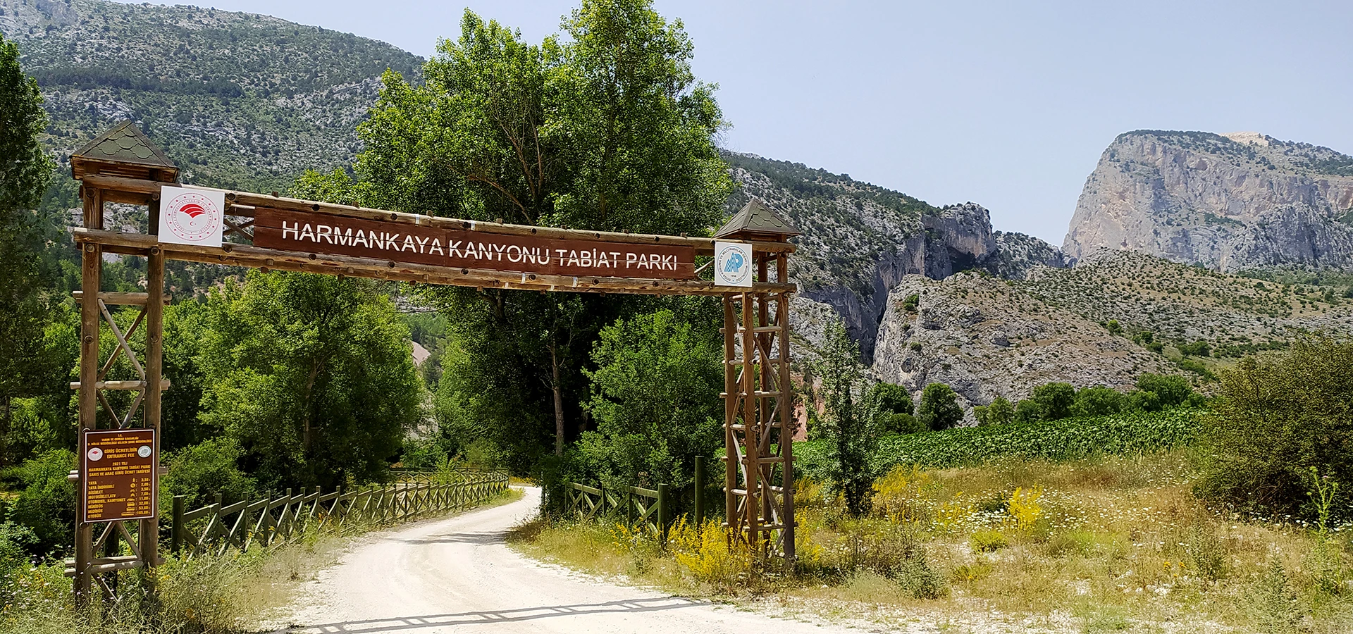 Harmankaya Canyon Nature Park in Bilecik Turkey