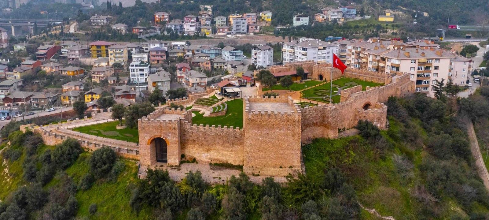 Hereke Castle Kocaeli restored Byzantine fortress overlooking Gulf of Izmit