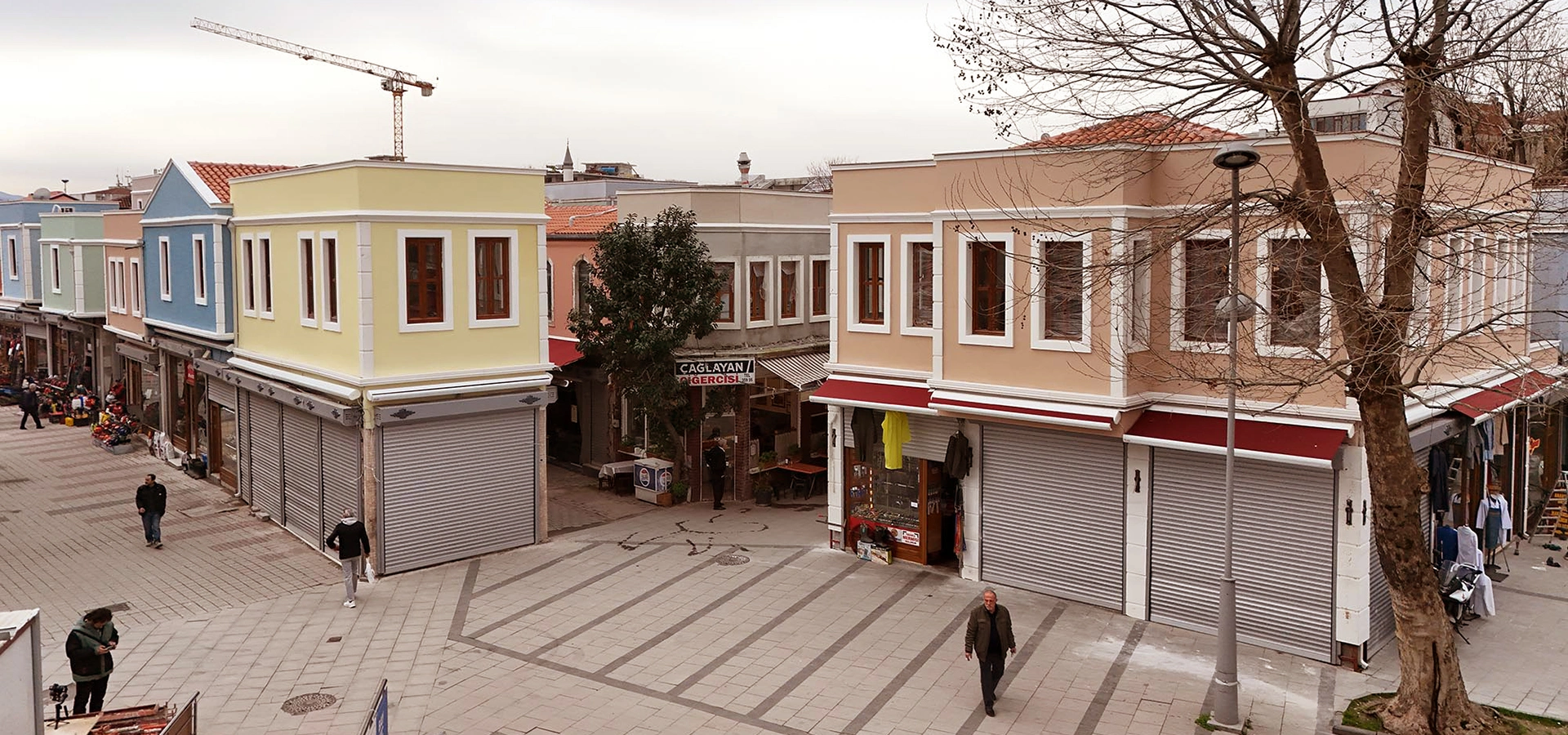 Historic Uzun Carsi Adapazari traditional market streets Sakarya Turkey