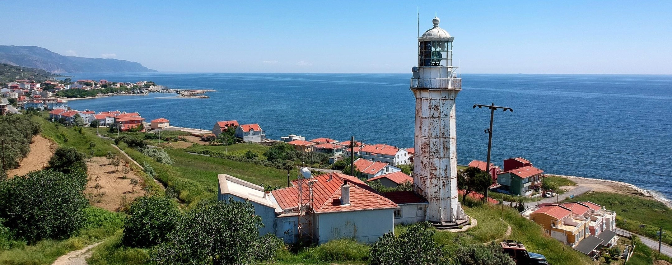 Hoşköy Hora Lighthouse and Ganos coast in Tekirdağ