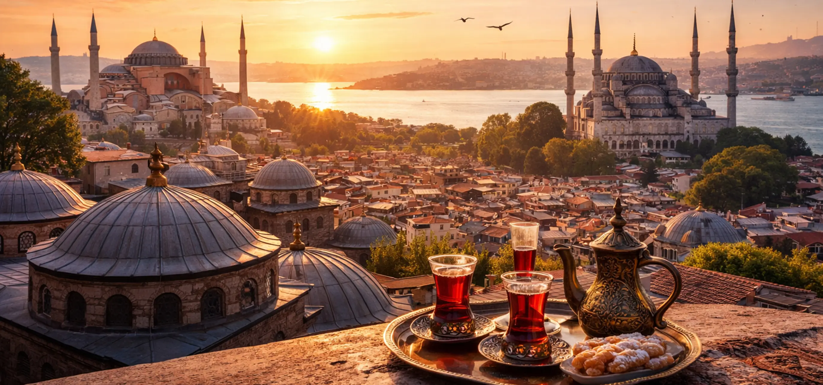 Best places to visit in Istanbul including Hagia Sophia, Blue Mosque, palaces and Bosphorus landmarks