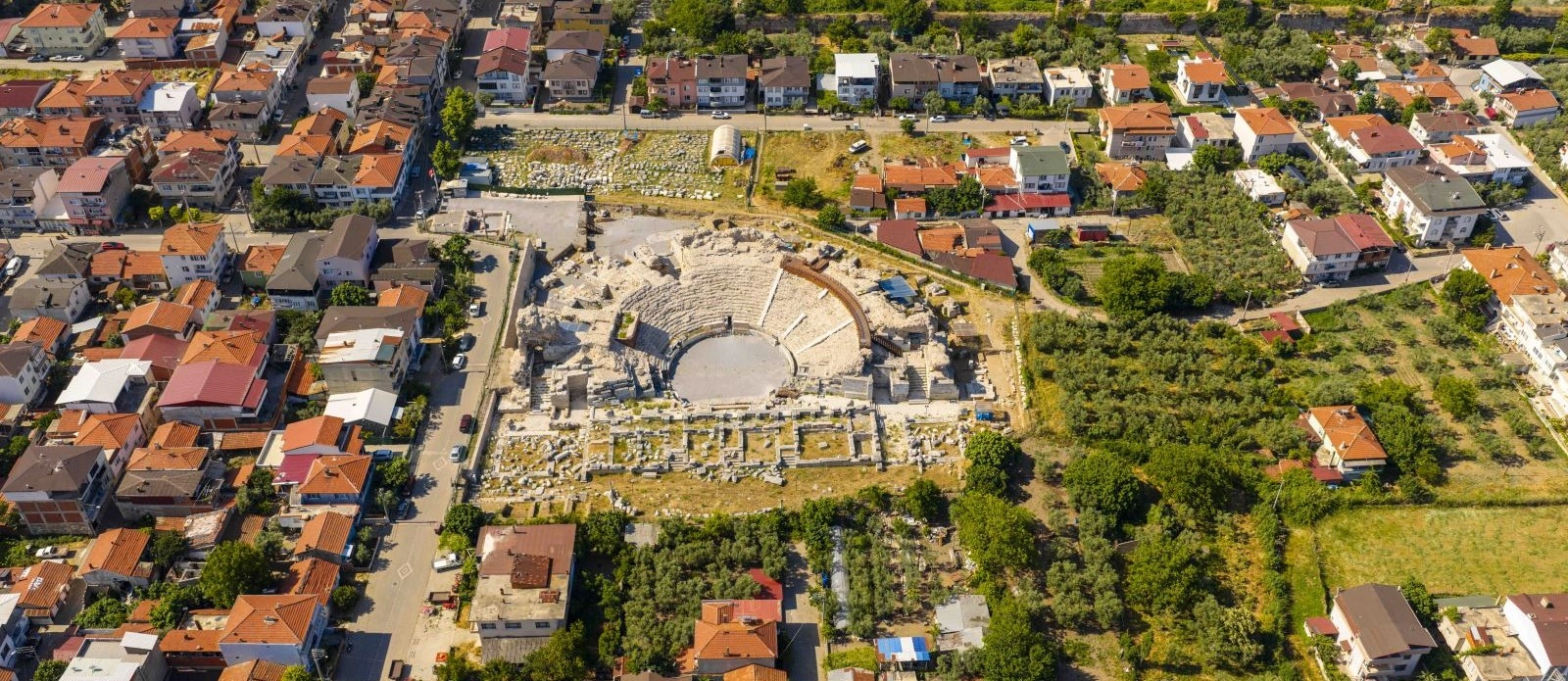 Iznik Roman Theatre ancient Nicaea archaeological site Bursa Turkey