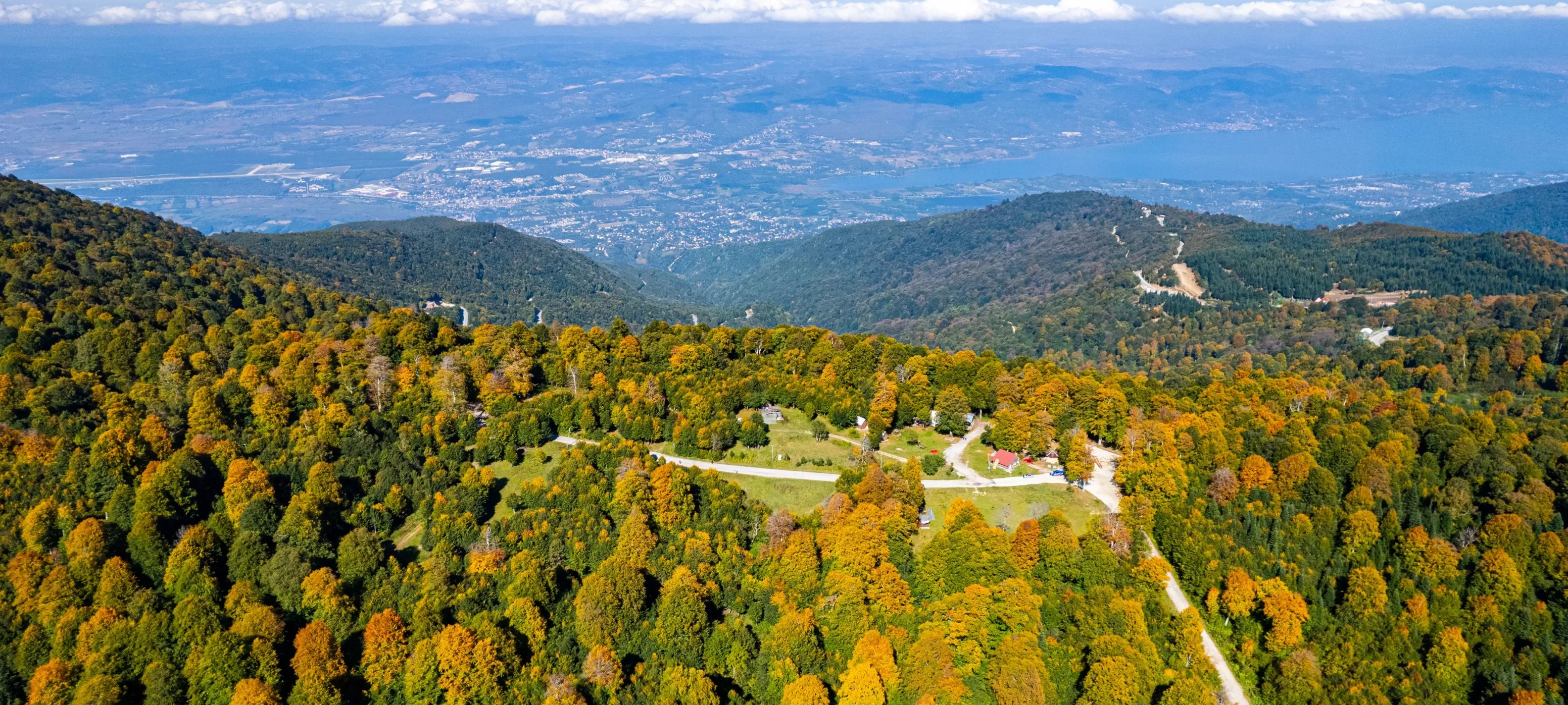 Kartepe Cable Car panoramic gondola journey from Derbent to Kuzuyayla Kocaeli Turkey