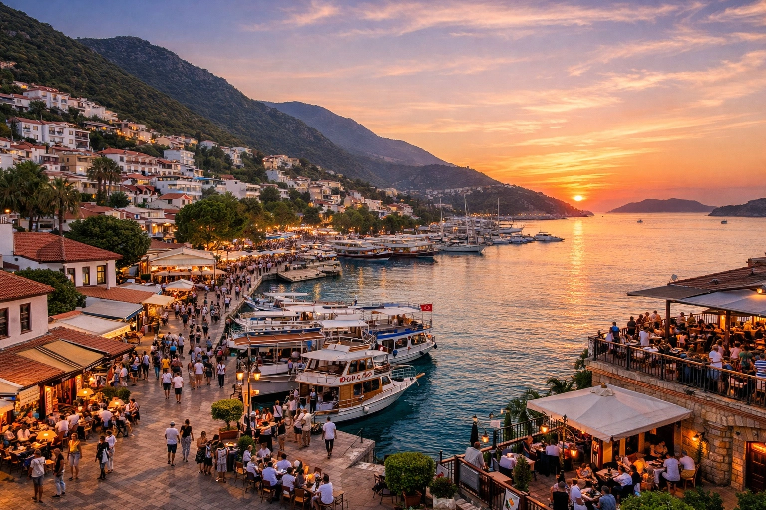 Kas coastal town in Antalya Turkey