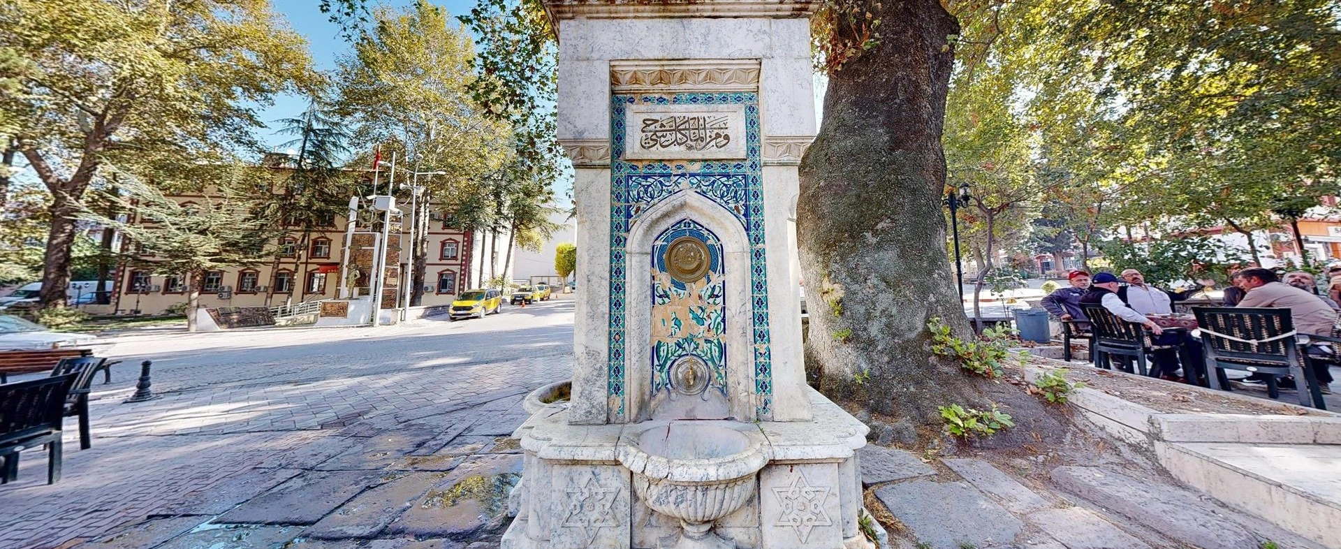 Kaymakam Sait Bey Fountain Sogut Bilecik marble Kutahya tiles