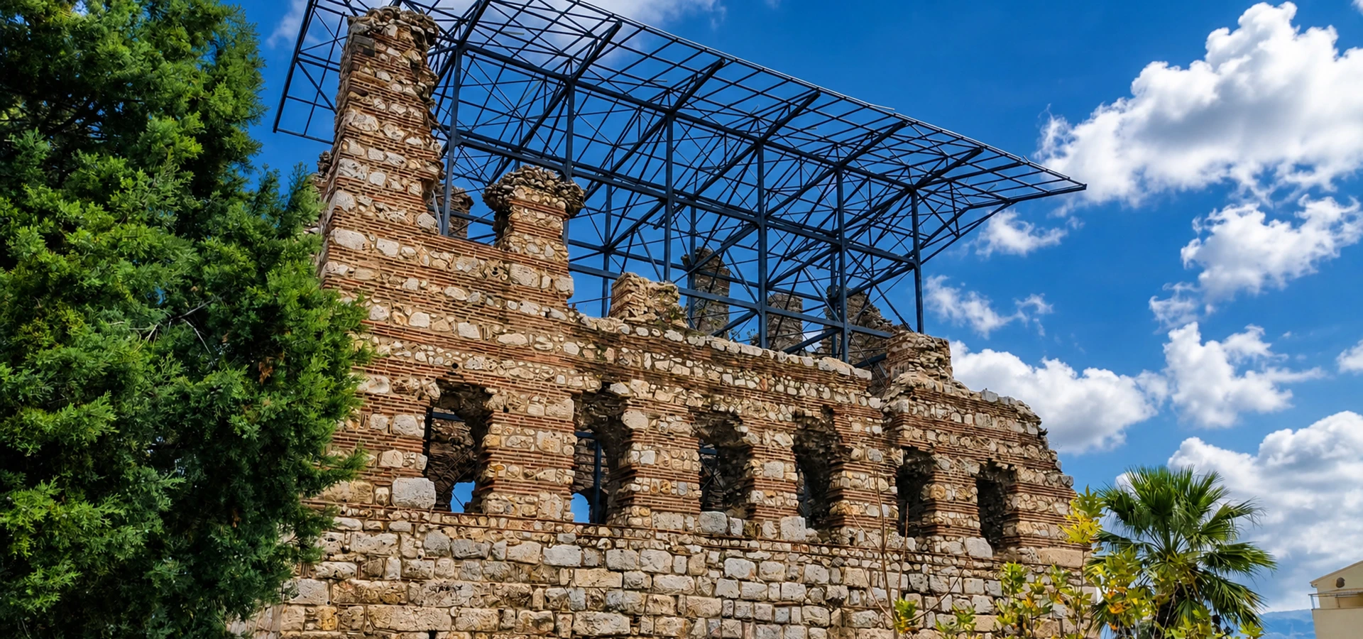 Laskaris Palace Nymphaion Byzantine palace Kemalpasa Izmir Turkey