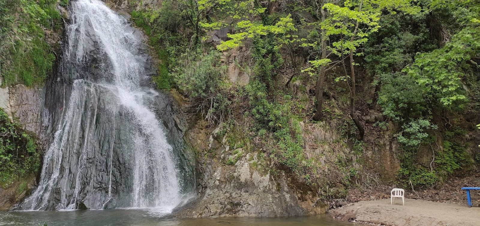 Nebiler Waterfall Dikili Izmir Turkey forest cascade nature trail