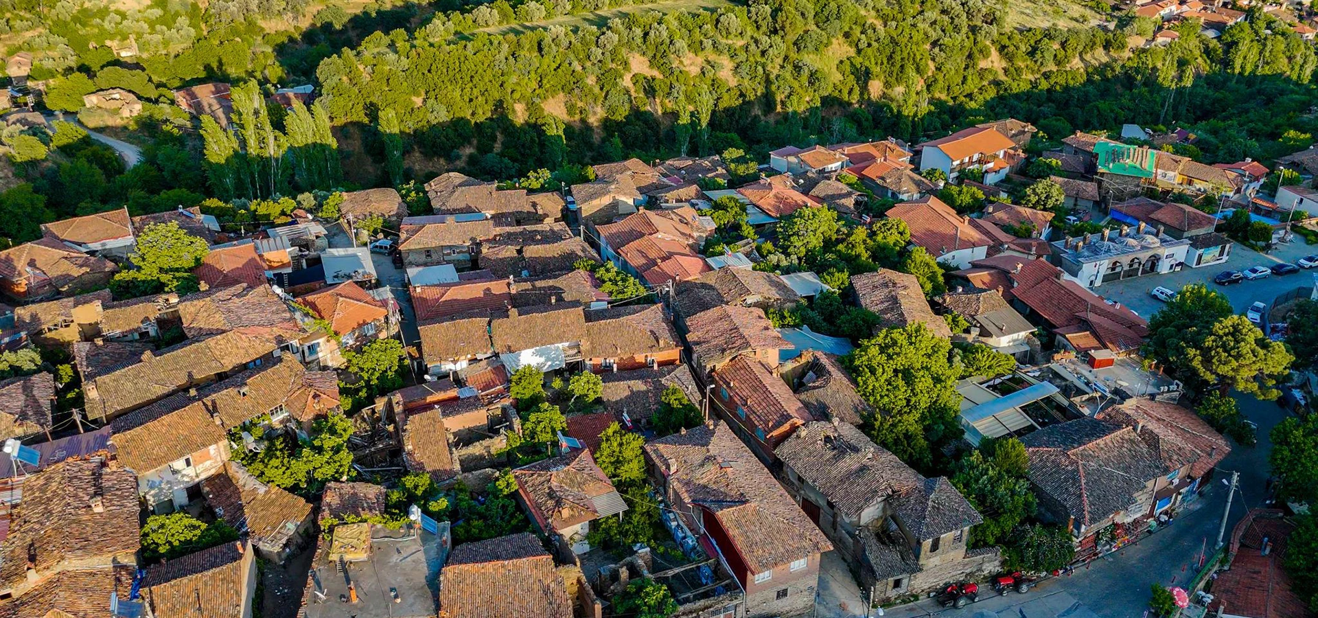 Ödemiş traditional town and Küçük Menderes Valley in İzmir Turkey