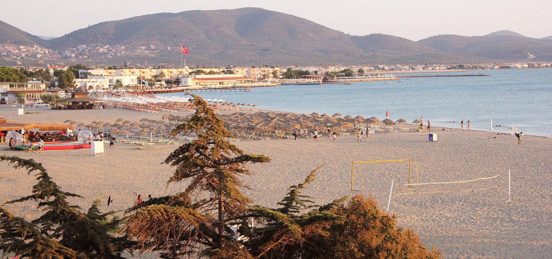 Oren Burhaniye beach Adramytteion ancient city and northern Aegean coast