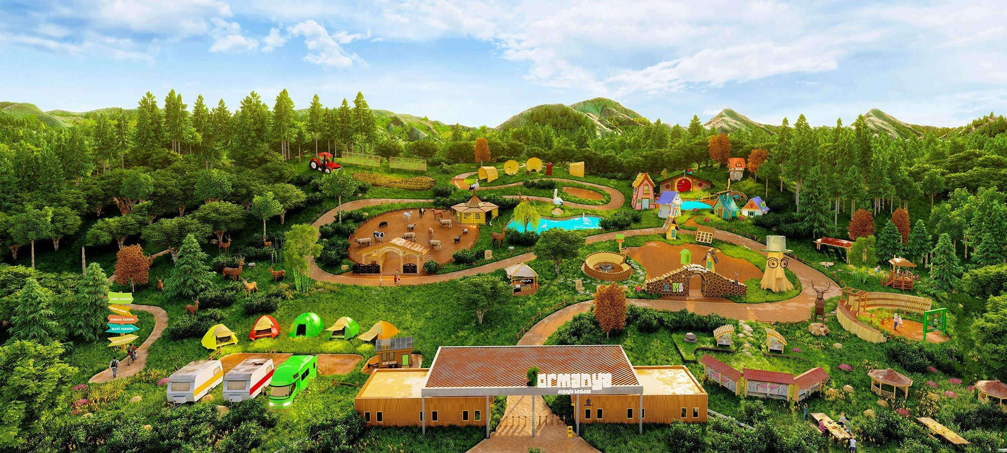Ormanya Wildlife Park forest nature Kartepe Kocaeli Turkey
