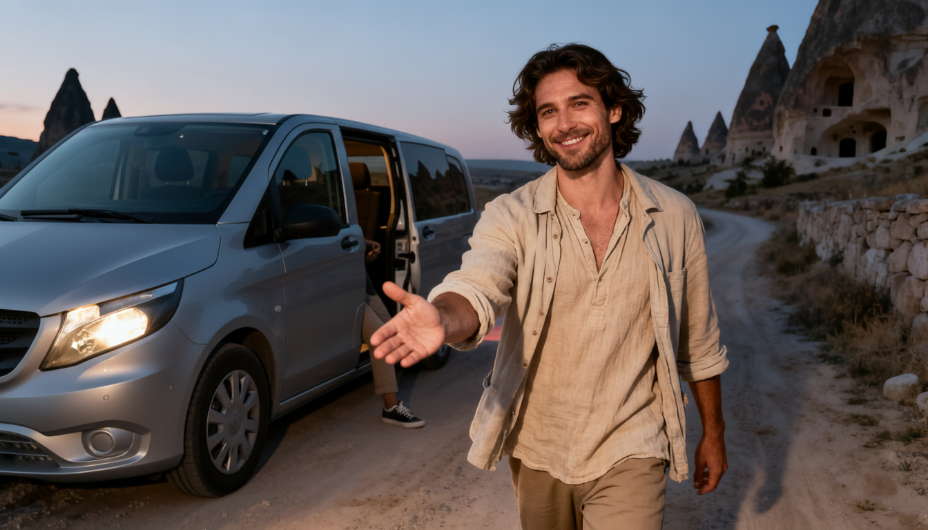 Early morning hotel pick-up for Cappadocia comfort balloon flight