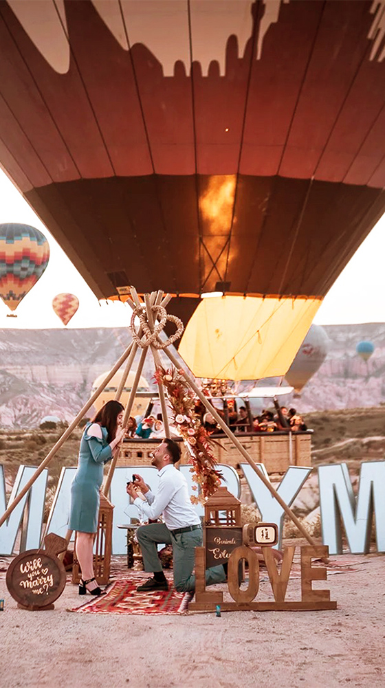 Marriage Proposals in Cappadocia