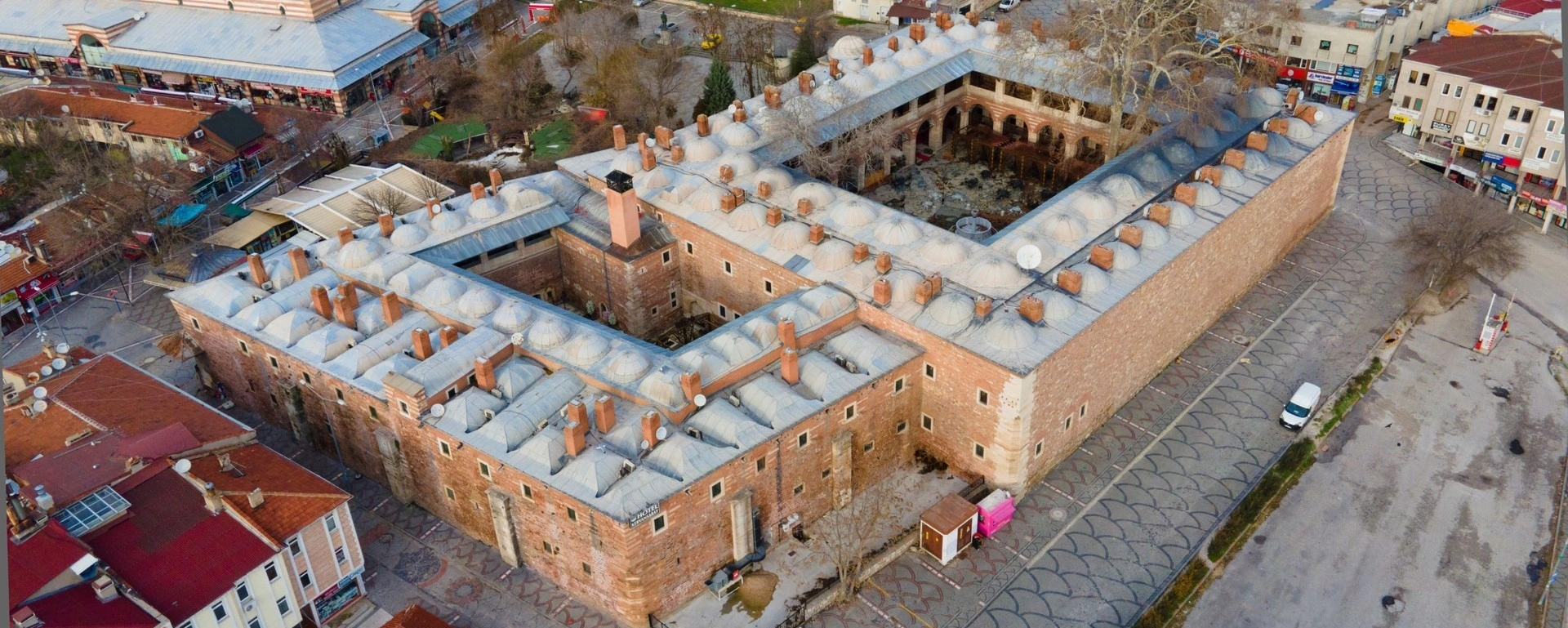 Rustem Pasha Caravanserai Edirne Mimar Sinan Ottoman courtyard historic hotel Turkey