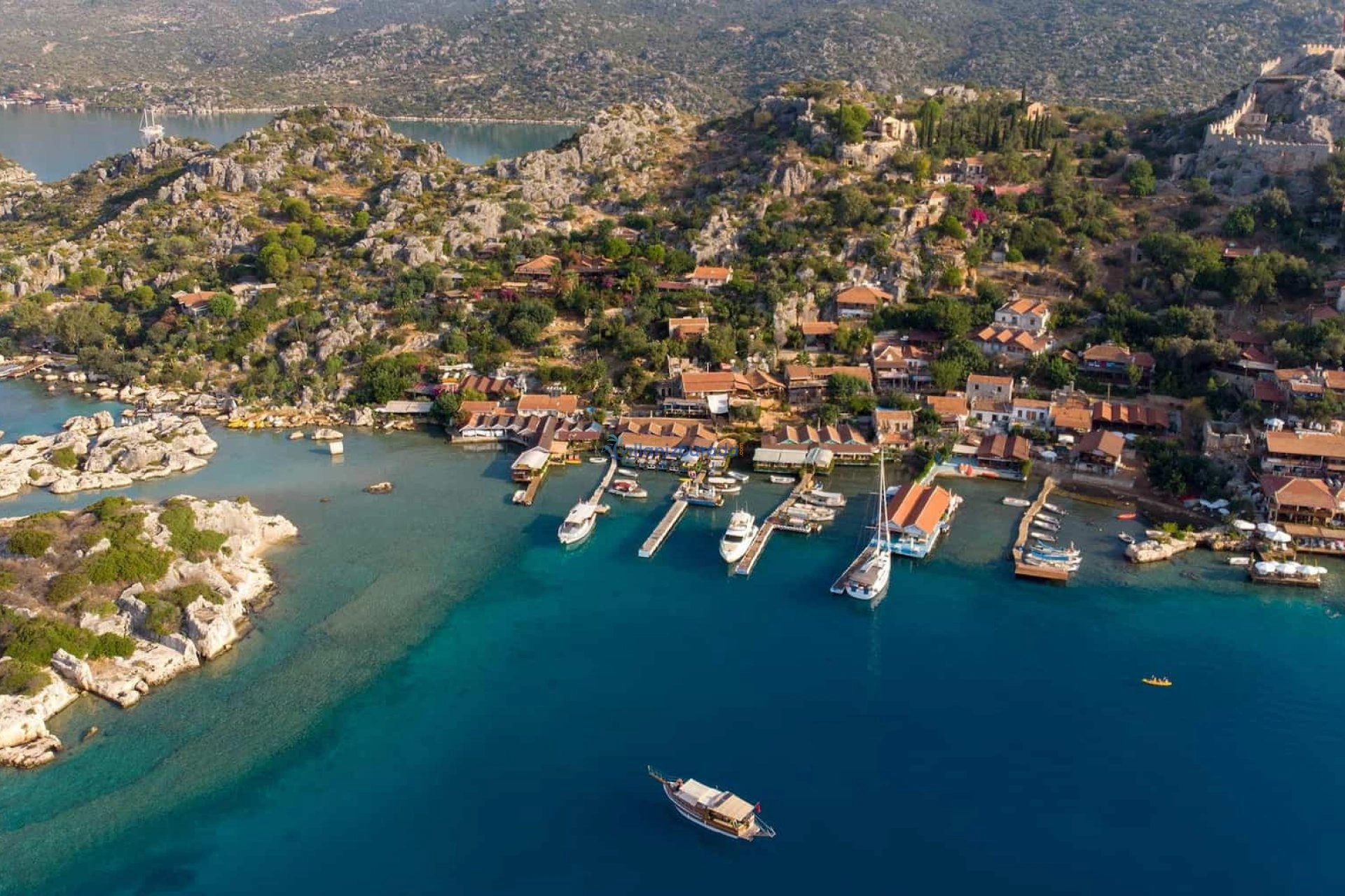 Simena village and castle in the Kekova region