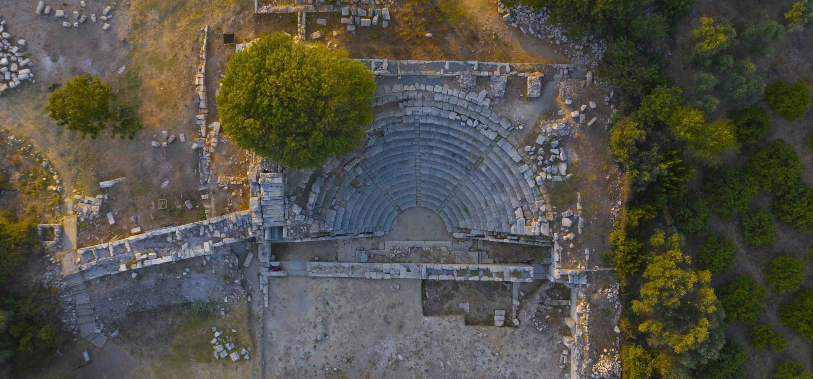Teos Ancient City ruins near Sığacık Seferihisar İzmir Turkey