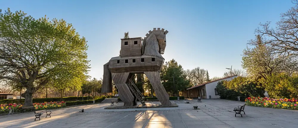 Canakkale Troy ancient city ruins