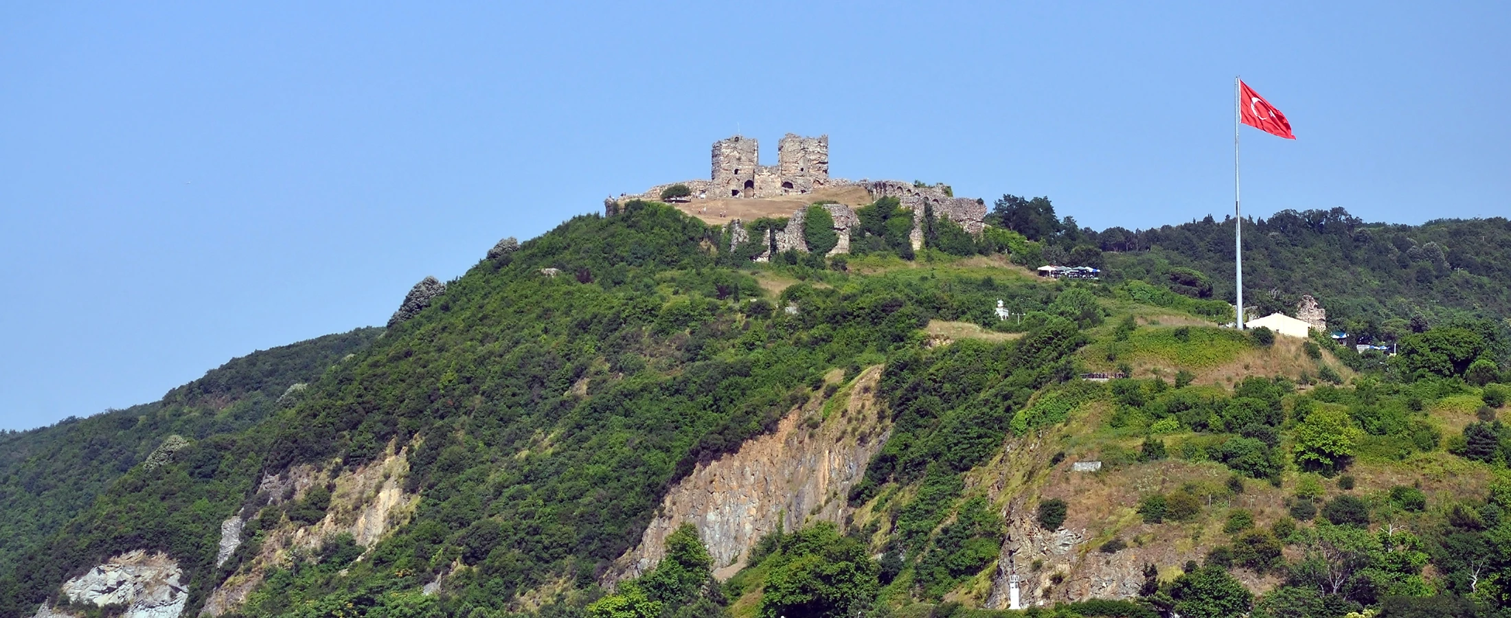 Yoros Castle Istanbul Byzantine fortress above Anadolu Kavagi and the Bosphorus