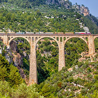 Varda-Brücke bei Adana, historische Eisenbahnbrücke