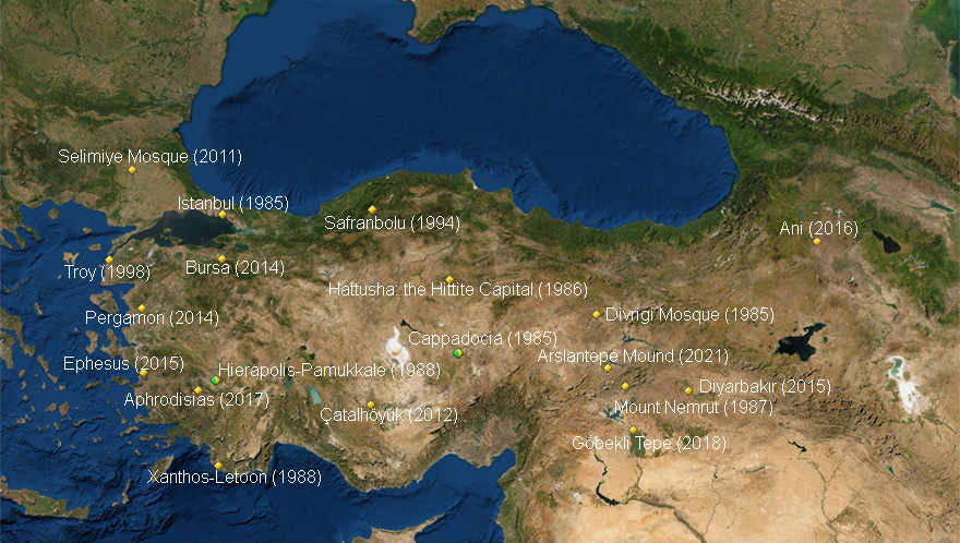 Patrimonio Mondiale dell'UNESCO in Turchia
